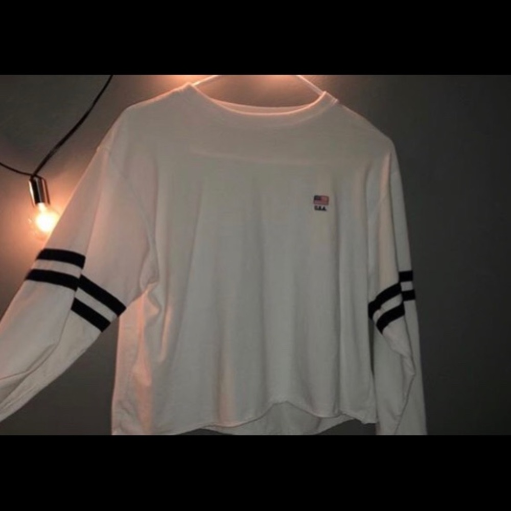 white usa sweatshirt